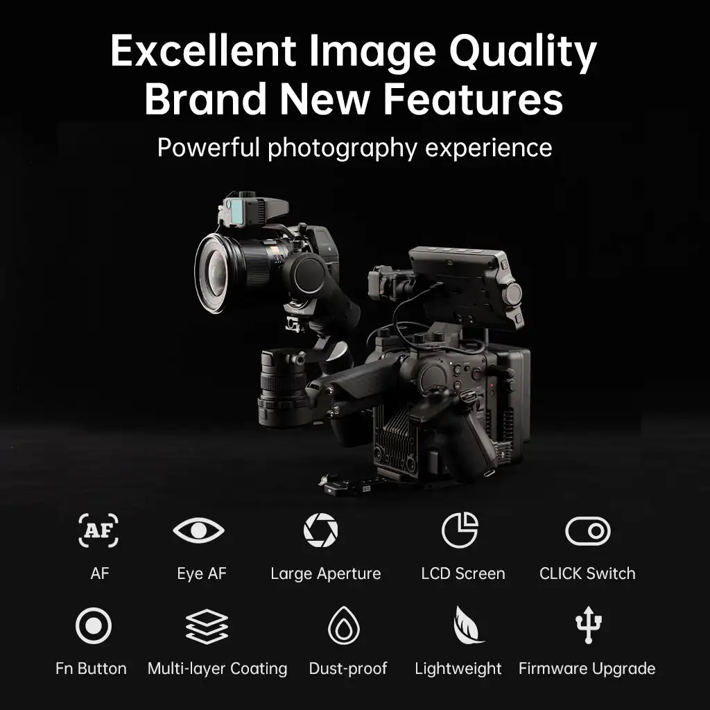 【 Do Brasil 】 Viltrox AF 16mm F1.8 FE Full Frame Mirrorless Camera Wide Angle Fisheye Lens for Sony E ZVE10 A7IV A7SIII 16 1.8