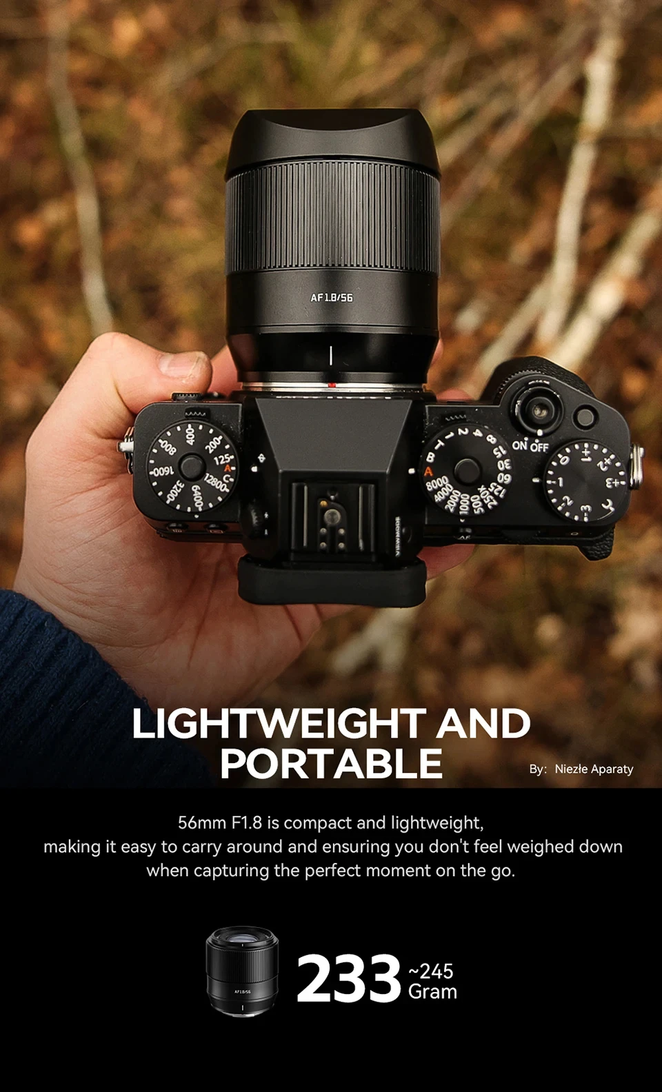 TTArtisan Auto Focus 56mm F1.8 camera lens X E Z mount for Fujifilm XS10 XS20 X-H2s XT5 XT30 Sony a6000 zve10 a6700 Nikon zfc