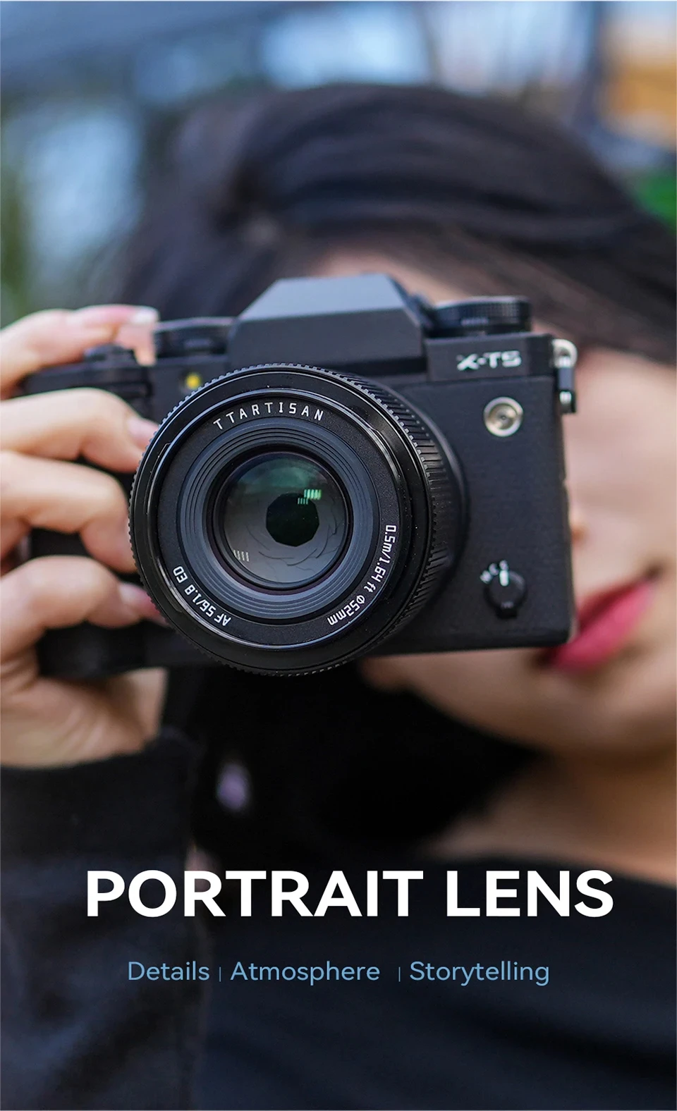 TTArtisan Auto Focus 56mm F1.8 camera lens X E Z mount for Fujifilm XS10 XS20 X-H2s XT5 XT30 Sony a6000 zve10 a6700 Nikon zfc