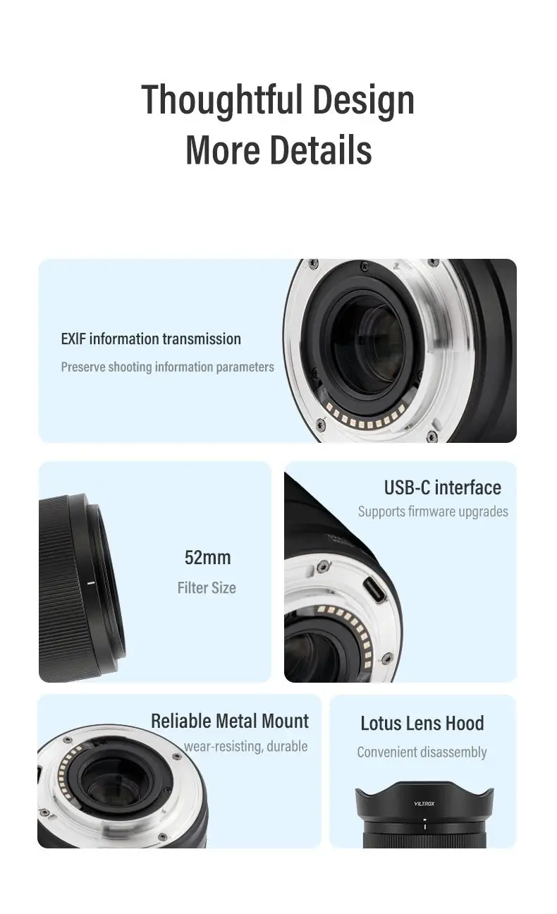 Viltrox 56mm F1.7 Auto Focus APS-C Lens for Fuji X Nikon Z Sony E Mount Mirrorless Cameras Viltrox 56mm F1.7 Auto Focus APS-C Lens for Fuji X Nikon Z Sony E Mount Mirrorless Cameras