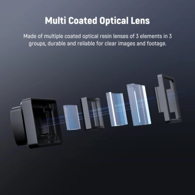NEEWER Magnetic 1.2X Anamorphic Lens For DJI Osmo Pocket 3 Aspherical Camera Lens for Widescreen Cinematic with Blue Flare - Image 6