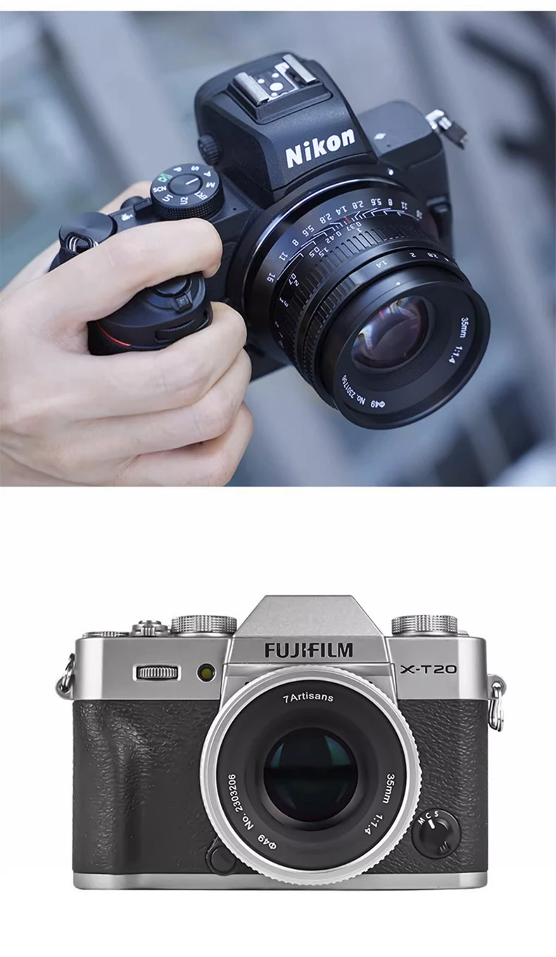 【 Do Brasil 】 7Artisans 35mm F1.4 APS-C Mirrorless Camera Portrait Lens for Sony E A6400 A6700 A6000 ZV-E10 7 Artisans 35 1.4 【 Do Brasil 】 7Artisans 35mm F1.4 APS-C Mirrorless Camera Portrait Lens for Sony E A6400 A6700 A6000 ZV-E10 7 Artisans 35 1.4