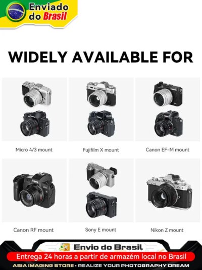 【 Do Brasil 】 7Artisans  35mm F1.4 APS-C Mirrorless Camera Portrait Lens for Sony E A6400 A6700 A6000 ZV-E10 7 Artisans 35 1.4 - Image 3