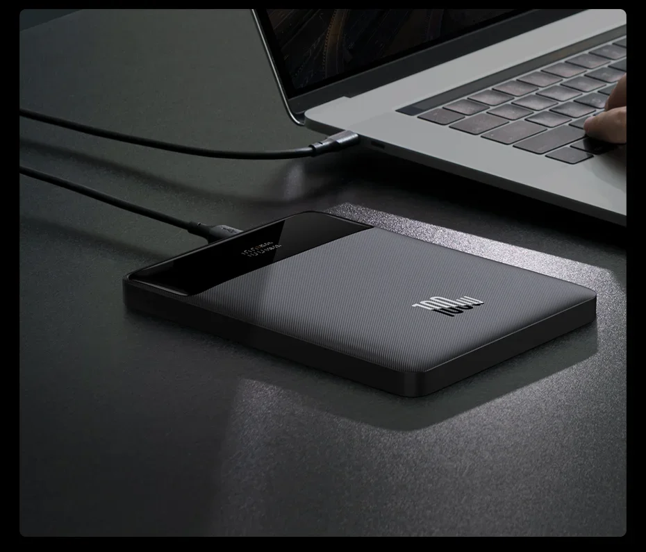 Baseus 100W 20000mAh Power Bank PD Fast Charging Powerbank Portable External Battery Charger For Macbook Laptop