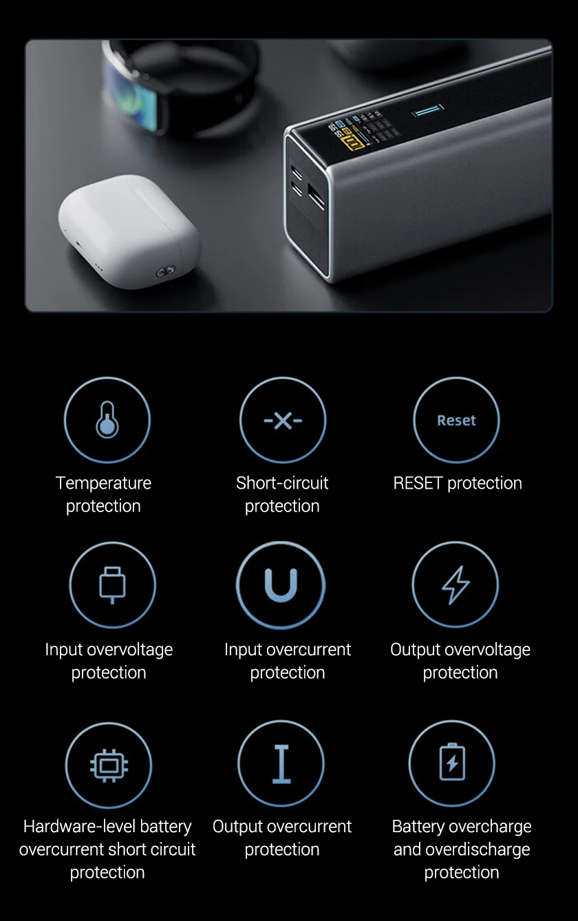 CUKTECH No.15 Power Bank Ultra 20000mAh PB200U 165W 2-Ports Input Portable Screen Display For Macbook iPhone 15 Xiaomi 14 Pro CUKTECH No.15 Power Bank Ultra 20000mAh PB200U 165W 2-Ports Input Portable Screen Display For Macbook iPhone 15 Xiaomi 14 Pro