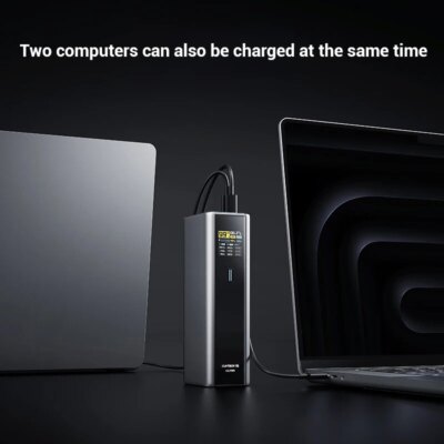 CUKTECH No.15 Power Bank Ultra 20000mAh PB200U 165W 2-Ports Input Portable Screen Display For Macbook iPhone 15 Xiaomi 14 Pro - Image 6