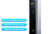 CUKTECH No.15 Power Bank Ultra 20000mAh PB200U 165W 2-Ports Input Portable Screen Display For Macbook iPhone 15 Xiaomi 14 Pro