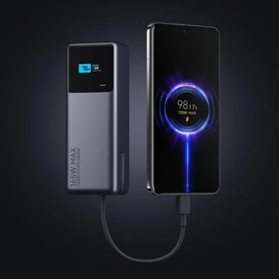 Xiaomi 165W Power Bank 10000 PB1165MI Integrated USB C Cable LED Display Portable Charger For Macbook iPhone 15 Xiaomi 14 Pro - Image 2
