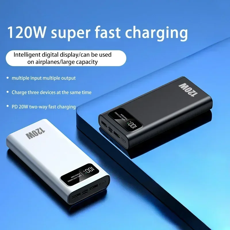 Xiaomi 200000mAh Power Bank Large Capacity 120W Super Fast Charging Portable External Battery With LED Digital Display For phone