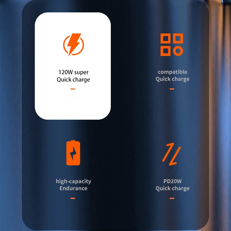 Xiaomi 200000mAh Power Bank Large Capacity 120W Super Fast Charging Portable External Battery With LED Digital Display For phone