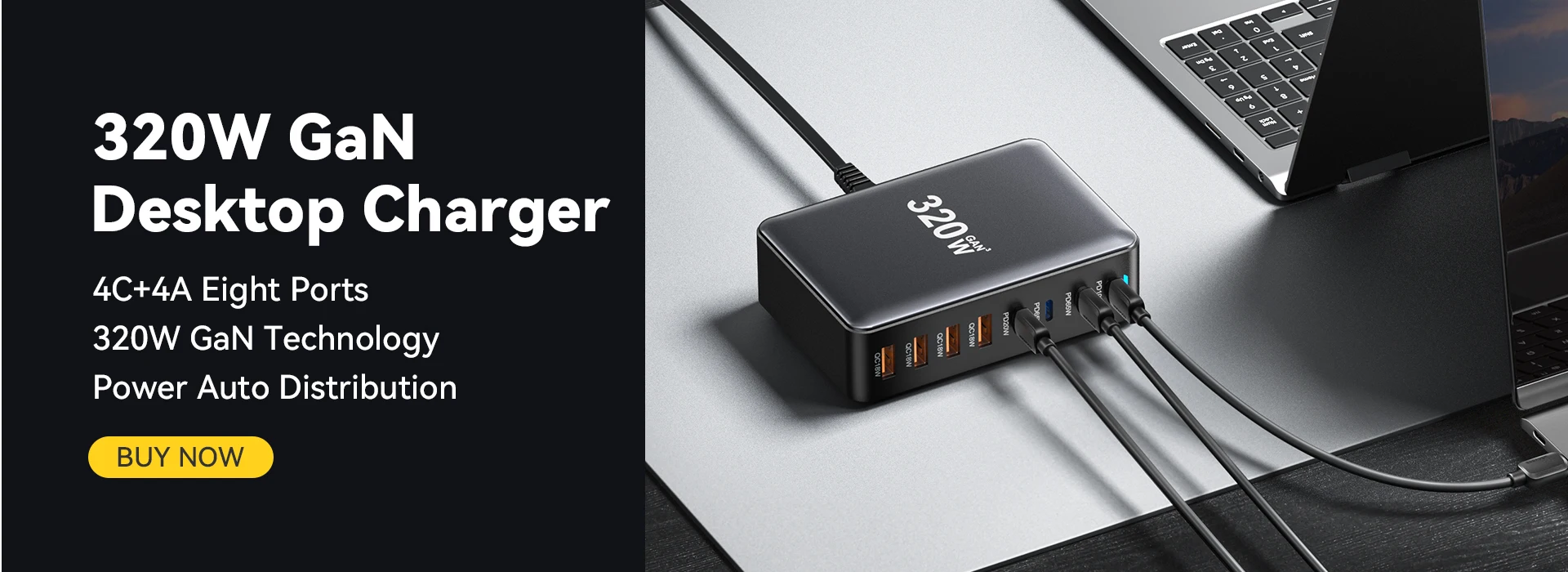 Essager Power Bank 20000mAh Portable PD 65W Fast Charging  Mobile Phone External Battery Powerbank For Phone Laptop Tablet Mac