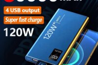 80000mAh Power Bank 120W Super Fast Charging 100% Sufficient Capacity Portable Battery Charger Digital Display For iPhone Xiaomi