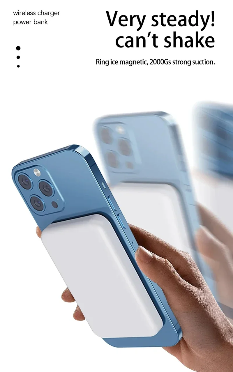 Xiaomi 500000mAh Magnetic Wireless Power Bank External Portable Battery Pack For iphone 12 13 14 15 Pro Max Powerbank Xiaomi 500000mAh Magnetic Wireless Power Bank External Portable Battery Pack For iphone 12 13 14 15 Pro Max Powerbank
