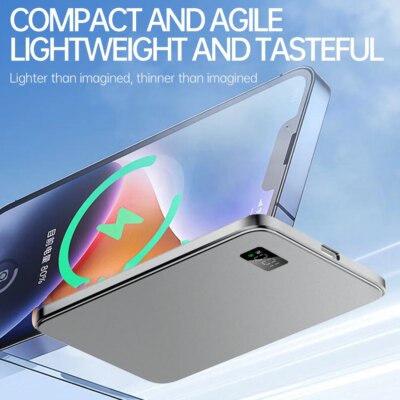 10000mAh Ultra Thin Power Bank for MagSafe,Magnetic Wireless Fast Charging MacSafe Portable Battery For iPhone Xiaomi Samsung - Image 4