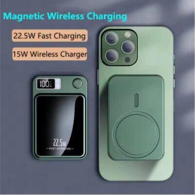 20000mah Capacity Power Bank Magnetic Wireless 22.5w Ultra Super Fast Charging Powerbank For Iphone 15 Samsung Huawei Xiaomi - Image 2