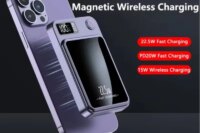 20000mah Capacity Power Bank Magnetic Wireless 22.5w Ultra Super Fast Charging Powerbank For Iphone 15 Samsung Huawei Xiaomi