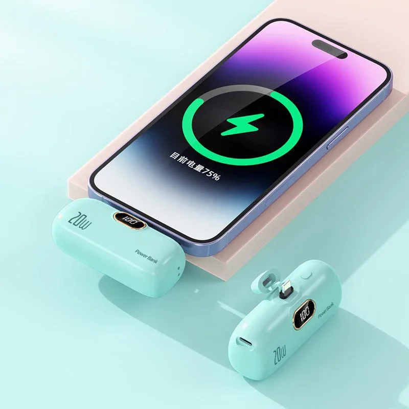 Xiaomi Mijia 30000mAh Mini Portable Power Bank Capsule Mobile Power Supply Emergency External Battery Fast Charger For iPhone 16