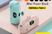 Xiaomi Mijia 30000mAh Mini Portable Power Bank Capsule Mobile Power Supply Emergency External Battery Fast Charger For iPhone 16
