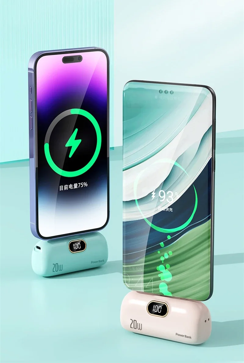 Xiaomi Mijia 30000mAh Mini Portable Power Bank Capsule Mobile Power Supply Emergency External Battery Fast Charger For iPhone 16