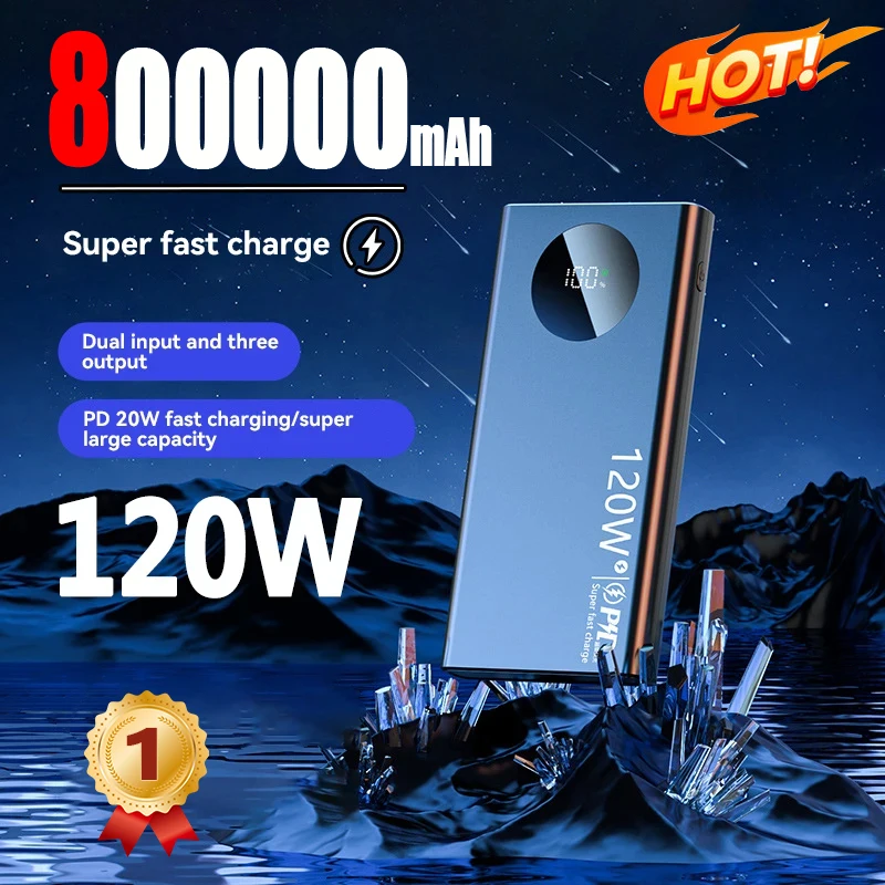 80000mAh High Capacity Power Bank 120W Super Fast Charging Powerbank Portable Battery Charger For iPhone Samsung Huawei xiaomi 80000mAh High Capacity Power Bank 120W Super Fast Charging Powerbank Portable Battery Charger For iPhone Samsung Huawei xiaomi