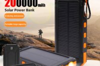 Xiaomi 200000mAh Solar Power Bank Portable Large Capacity Charger Compatible with IOS Android USB-A and USB-C Fast Charging