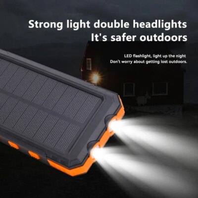Xiaomi 200000mAh Solar Power Bank Portable Large Capacity Charger Compatible with IOS Android USB-A and USB-C Fast Charging - Image 2