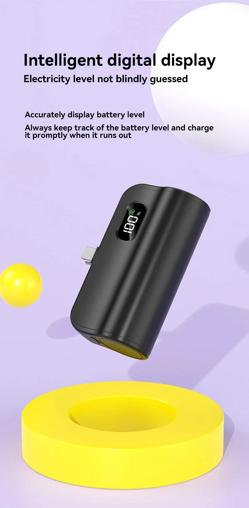Xiaomi Mini Power Bank 50000mAh 2-in-1 Large Capacity Digital Display Portable Fast Charging External Battery For Iphone Samsung