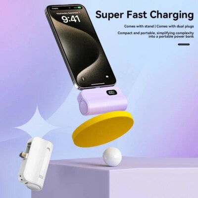 Xiaomi Mini Power Bank 50000mAh 2-in-1 Large Capacity Digital Display Portable Fast Charging External Battery For Iphone Samsung - Image 2