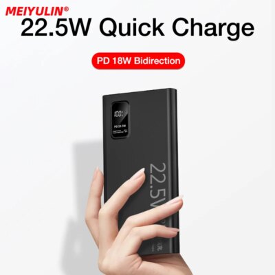 20000mAh Large Capacity Power Bank 22.5W USB C Fast Charger For iPhone Samsung Xiaomi 10000mAh Portable Mobile External Battery - Image 4