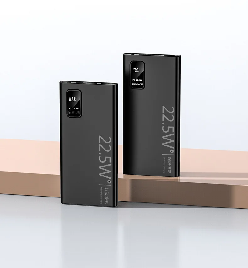 20000mAh Large Capacity Power Bank 22.5W USB C Fast Charger For iPhone Samsung Xiaomi 10000mAh Portable Mobile External Battery