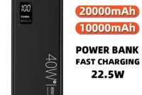 20000mAh Large Capacity Power Bank 22.5W USB C Fast Charger For iPhone Samsung Xiaomi 10000mAh Portable Mobile External Battery