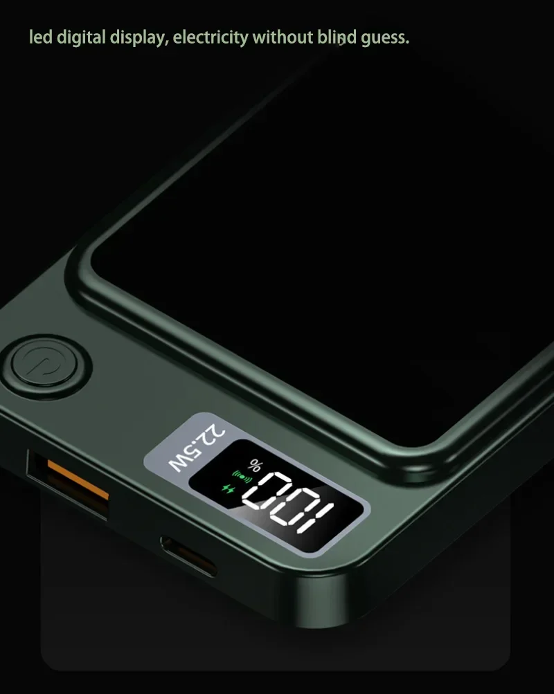 Xiaomi 100000mAh Magnetic Wireless Power Bank Fast Charger For Magsafe Portable Auxiliary Battery Pack For iphone Huawei Samsung