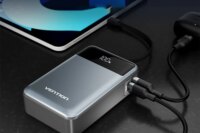 Vention Power Bank 20000mAh 65W PD Fast Charger with Built-in Type-C Cable Portable Powerbank for Laptops External Spare Battery