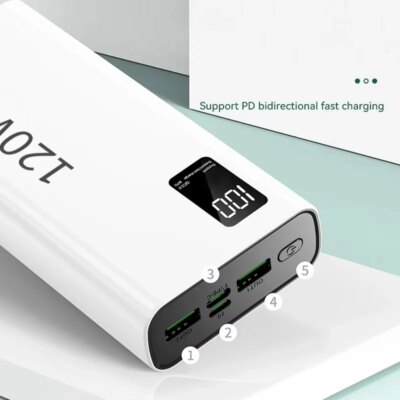 Xiaomi 120W Power Bank 50000mAh High Capacity Fast Charging Powerbank Portable Battery Charger For iPhone Samsung Huawei Hot - Image 5