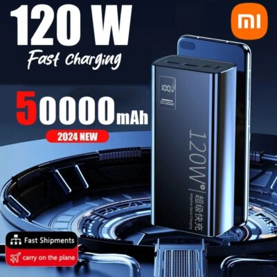 Xiaomi 120W Power Bank 50000mAh High Capacity Fast Charging Powerbank Portable Battery Charger For iPhone Samsung Huawei Hot - Image 4