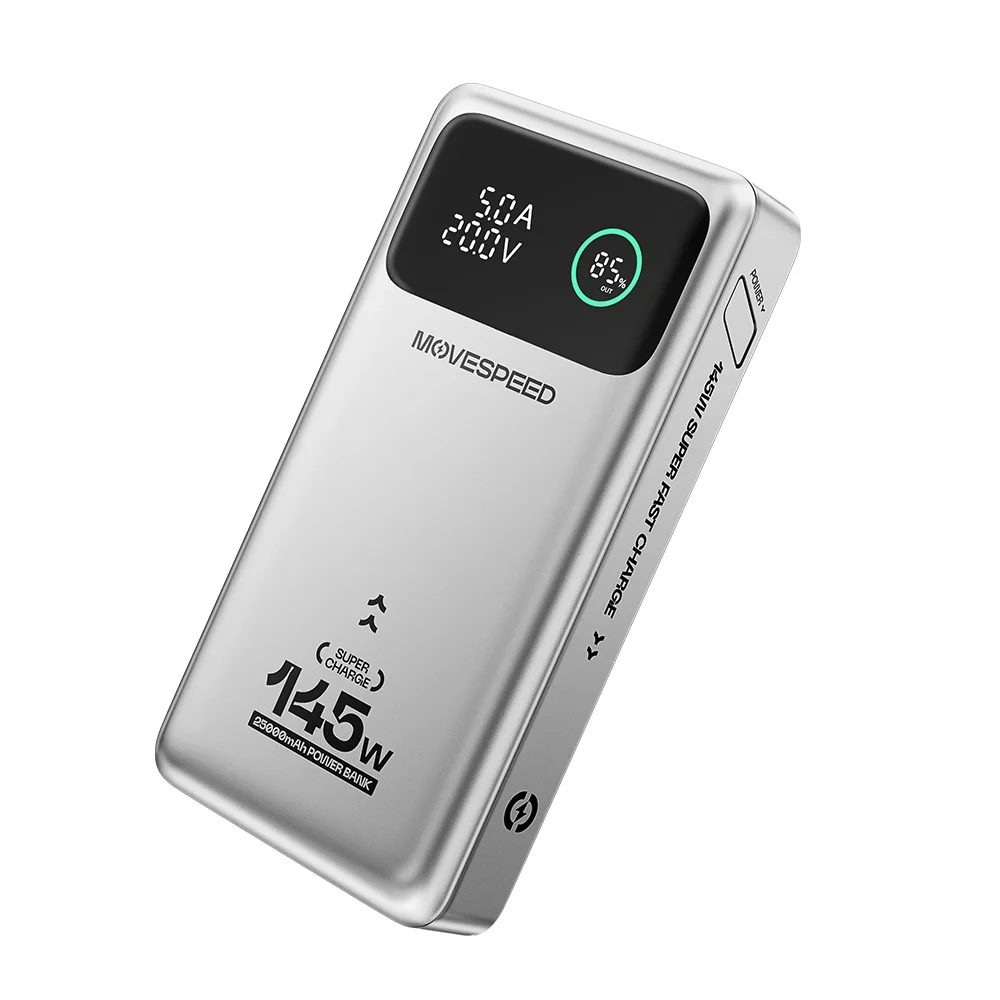 MOVESPEED M25Pro 140W Power Bank 25000mAh Type C Fast Charge Portable External Battery 100W PowerBank for iPhone MacBook Laptop