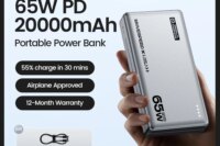 MOVESPEED E20 65W Power Bank 20000mAh Type C Fast Charging External Battery Portable Charger Powerbank for MacBook Lenovo Laptop