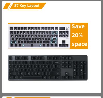 GMK87 Mechanical Keyboard KIT With Display Screen RGB Backlit Gasket Structure Gaming Hot Swap Keyboard for VIA Customized - Image 3