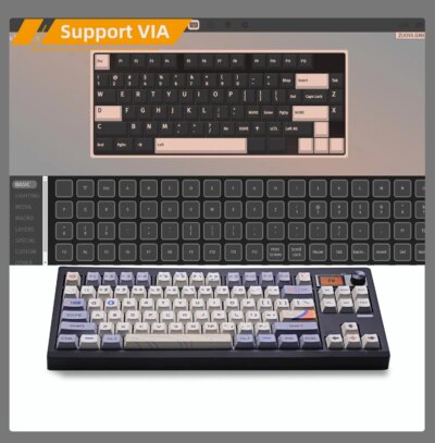 GMK87 Mechanical Keyboard KIT With Display Screen RGB Backlit Gasket Structure Gaming Hot Swap Keyboard for VIA Customized - Image 6