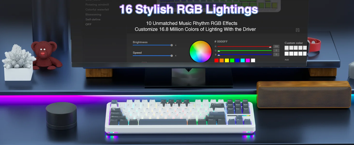 AULA F87 Wireless Keyboard 87 Keys Compact TKL 3 Modes Gasket Gaming Keyboard Hot-Swap RGB Custom RGB Backlit Bluetooth Keyboard AULA F87 Wireless Keyboard 87 Keys Compact TKL 3 Modes Gasket Gaming Keyboard Hot-Swap RGB Custom RGB Backlit Bluetooth Keyboard
