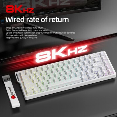 F68Pro 8K Mechanical Keyboard Magnetic Switch Wired&Wireless 68% Gaming Keyboards Rapid Trigger RGB Customs Keyboards - Image 3