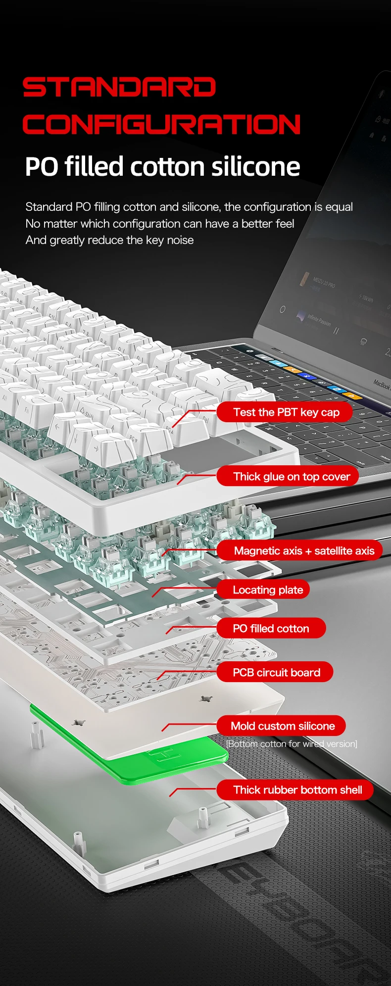 F68Pro 8K Mechanical Keyboard Magnetic Switch Wired&Wireless 68% Gaming Keyboards Rapid Trigger RGB Customs Keyboards