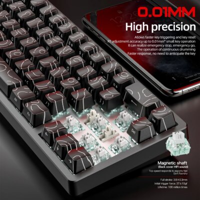 F68Pro 8K Mechanical Keyboard Magnetic Switch Wired&Wireless 68% Gaming Keyboards Rapid Trigger RGB Customs Keyboards - Image 6