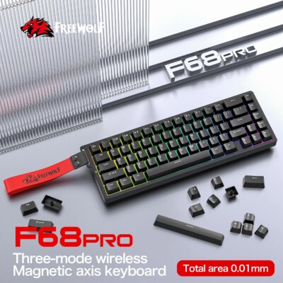 F68Pro 8K Mechanical Keyboard Magnetic Switch Wired&Wireless 68% Gaming Keyboards Rapid Trigger RGB Customs Keyboards - Image 2