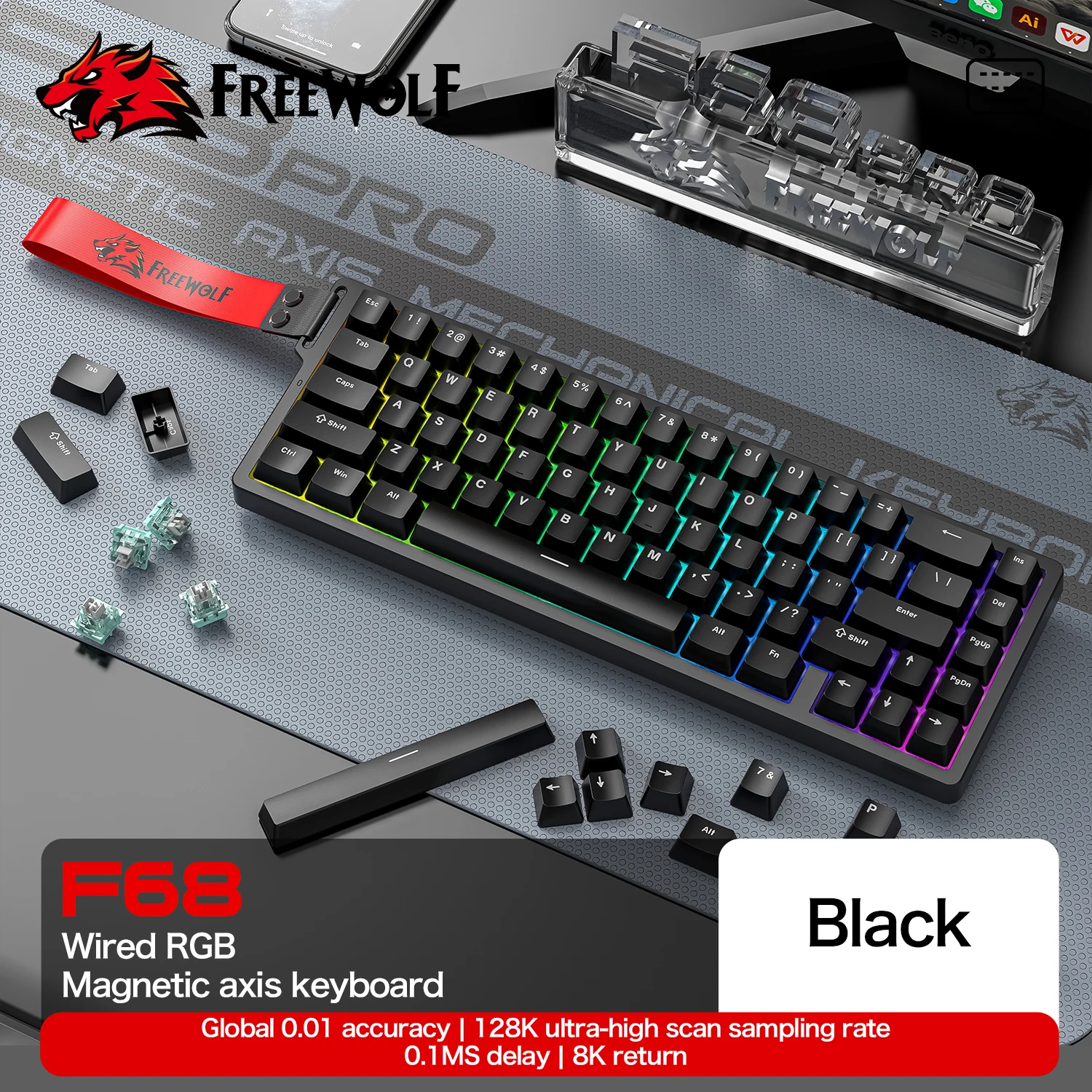 F68 black