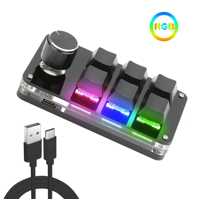 6-1 RGB Black Wired