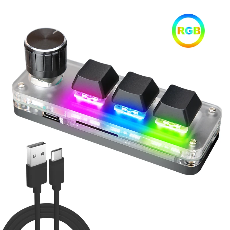 3-1 RGB Black Wired
