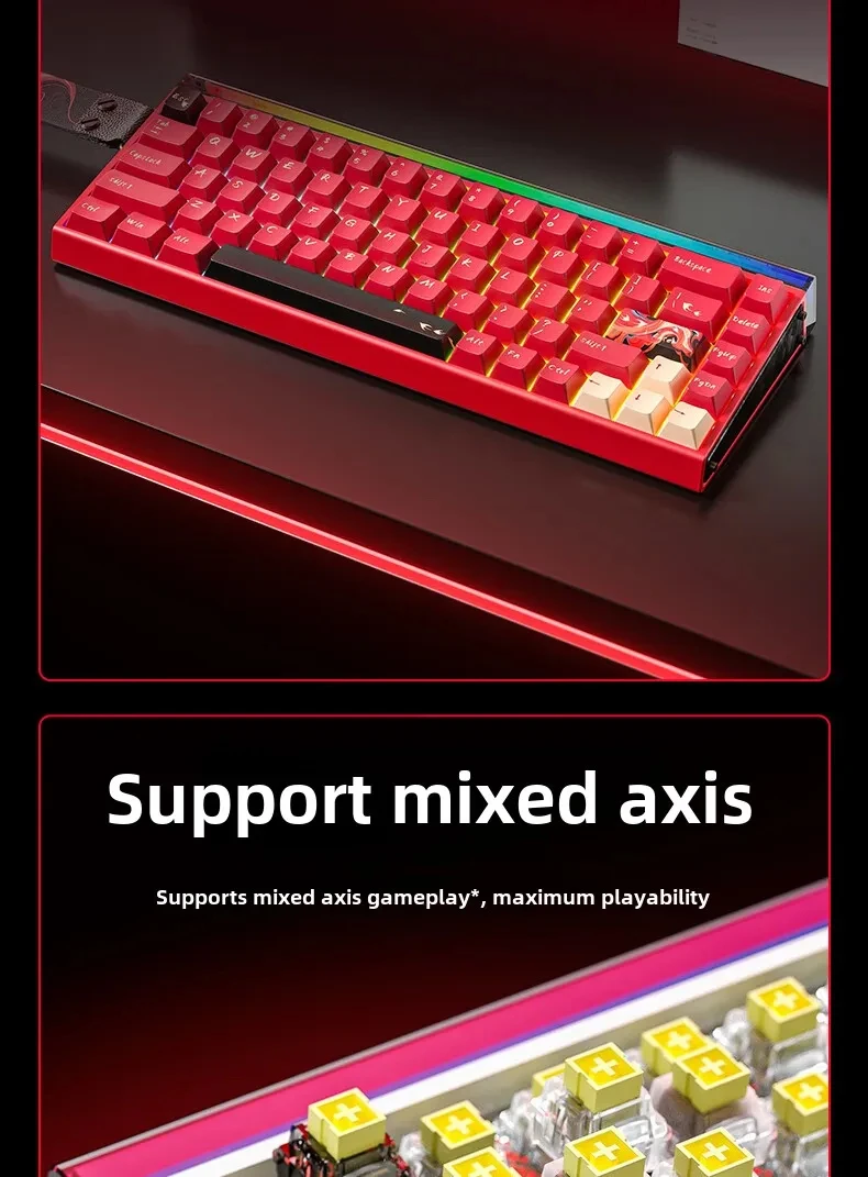 New AULA HERO 68HE/ULTRA INSTOCK Magnetic Switch Gaming Keyboard E-sport Custom Mechanical Wired Keyboard Ergonomics Accessories