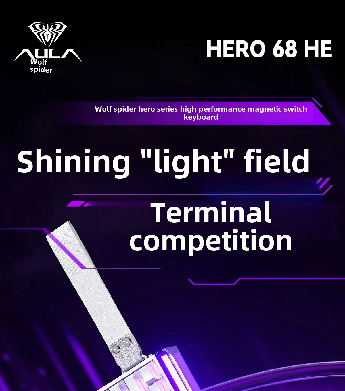New AULA HERO 68HE/ULTRA INSTOCK Magnetic Switch Gaming Keyboard E-sport Custom Mechanical Wired Keyboard Ergonomics Accessories