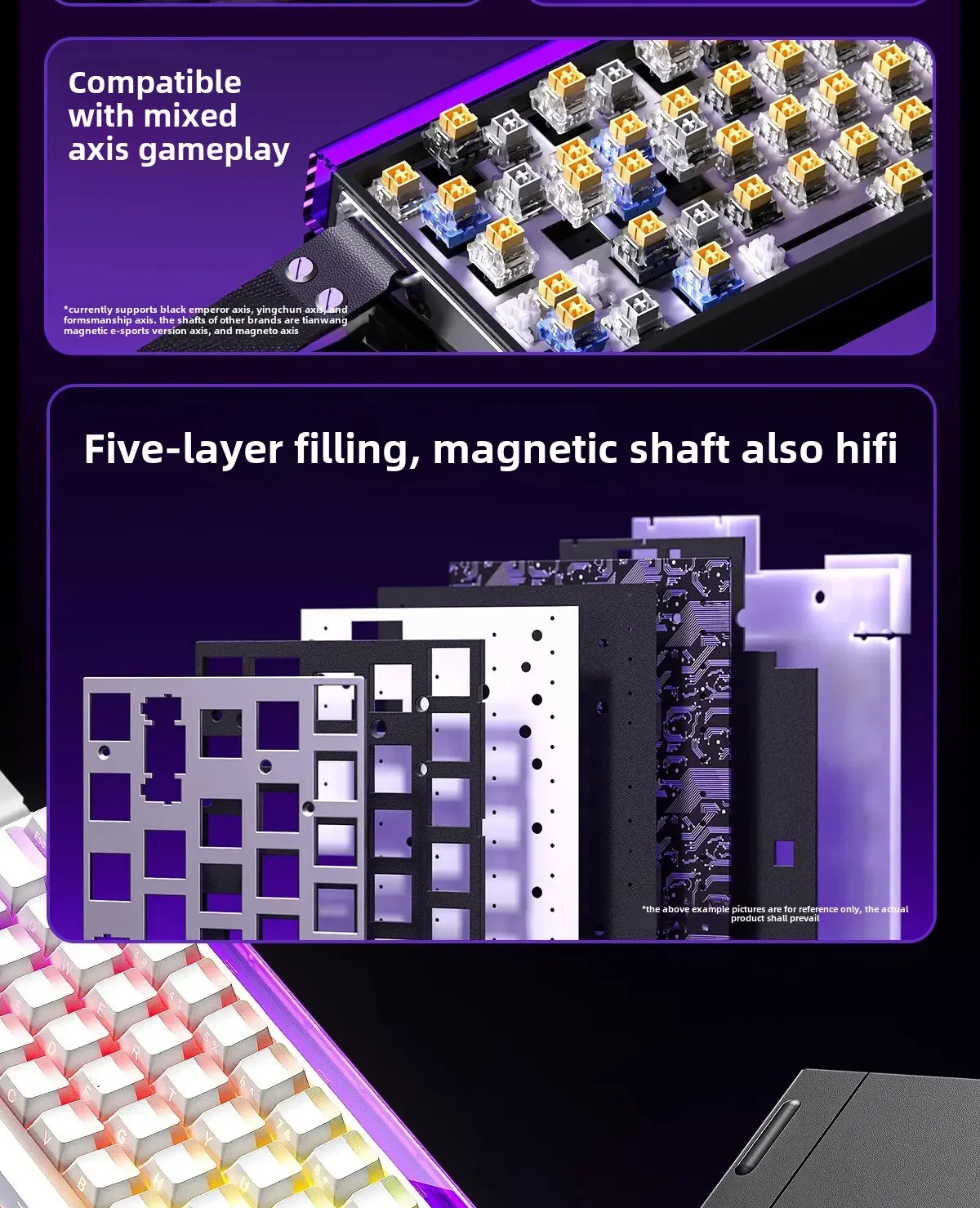 New AULA HERO 68HE/ULTRA INSTOCK Magnetic Switch Gaming Keyboard E-sport Custom Mechanical Wired Keyboard Ergonomics Accessories
